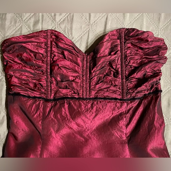 JESSICA MCCLINTOCK for GUNNE SAX Vintage Strapless Tea-Length Gown, Size 3, EUC - Picture 4 of 13